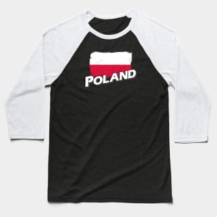 Poland flag Baseball T-Shirt